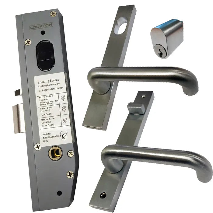 LOCKTON 30mm Mortice Lock KIT2 (ENTRANCE) - Inc. Lock, Furniture & Cylinder