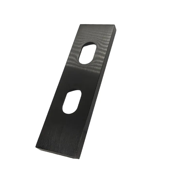 LOCKTON 'Square End' - EXT PLATE - DUAL ENTRY - *Matte BLACK*