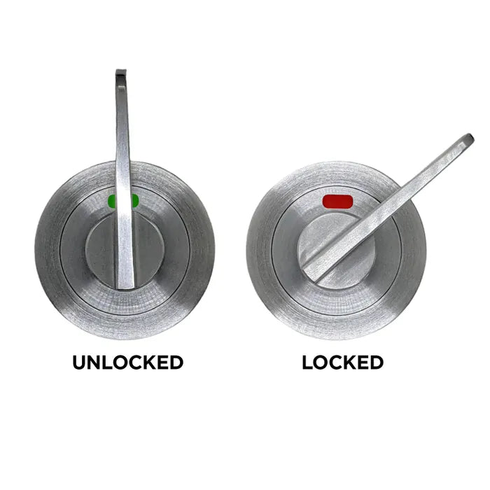 LOCKTON Round Rose INDICATING DA TURN SNIB (50mm Dia.) - Suits 60mm Mortice Locks