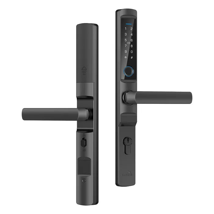 LOCKTON 'E-Series' (Euro Narrow Leverset) SMART DOOR LOCK (Hinged Door) *Matte Black*