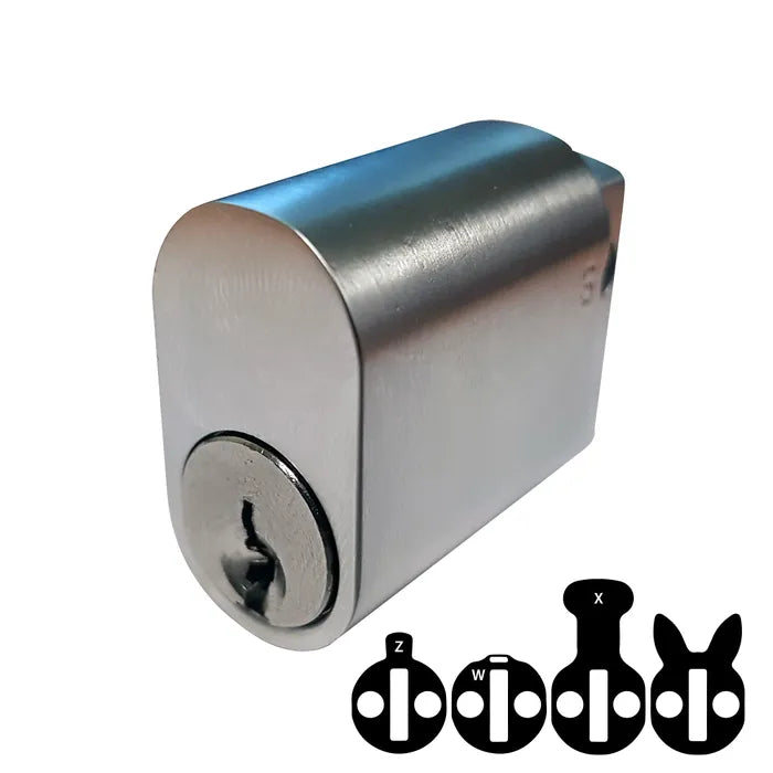 LOCKTON LOCK CYLINDER (570) OVAL (KD) *Satin Chrome*