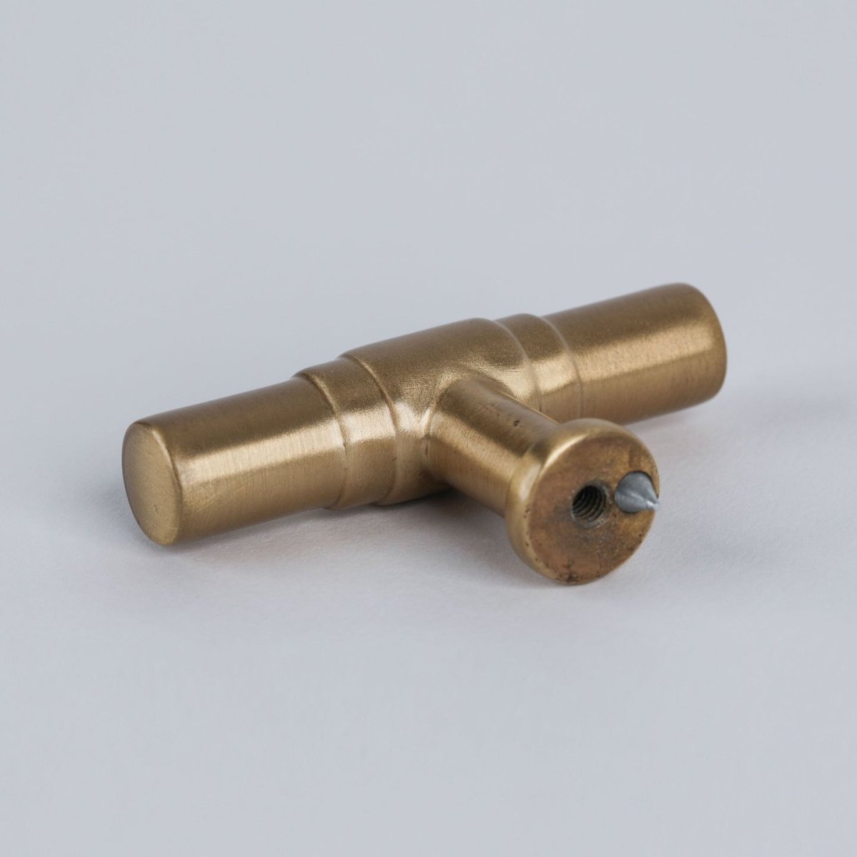 Georgia T - Bar - Burnished Brass By Hepburn - Entry - Point - GTBBB - Hepburn Hardware