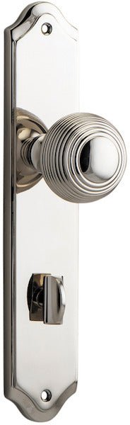 Guildford Knob - Shouldered Backplate - Entry Point - Iver - Polished Nickel - Door Knobs