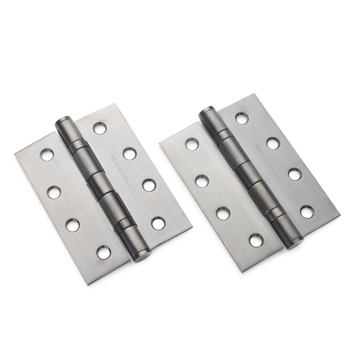 Gunmetal Ball Bearing Hinge (Pair) 100mm x 75mm - Entry - Point - HBBFP10075GM - Manovella