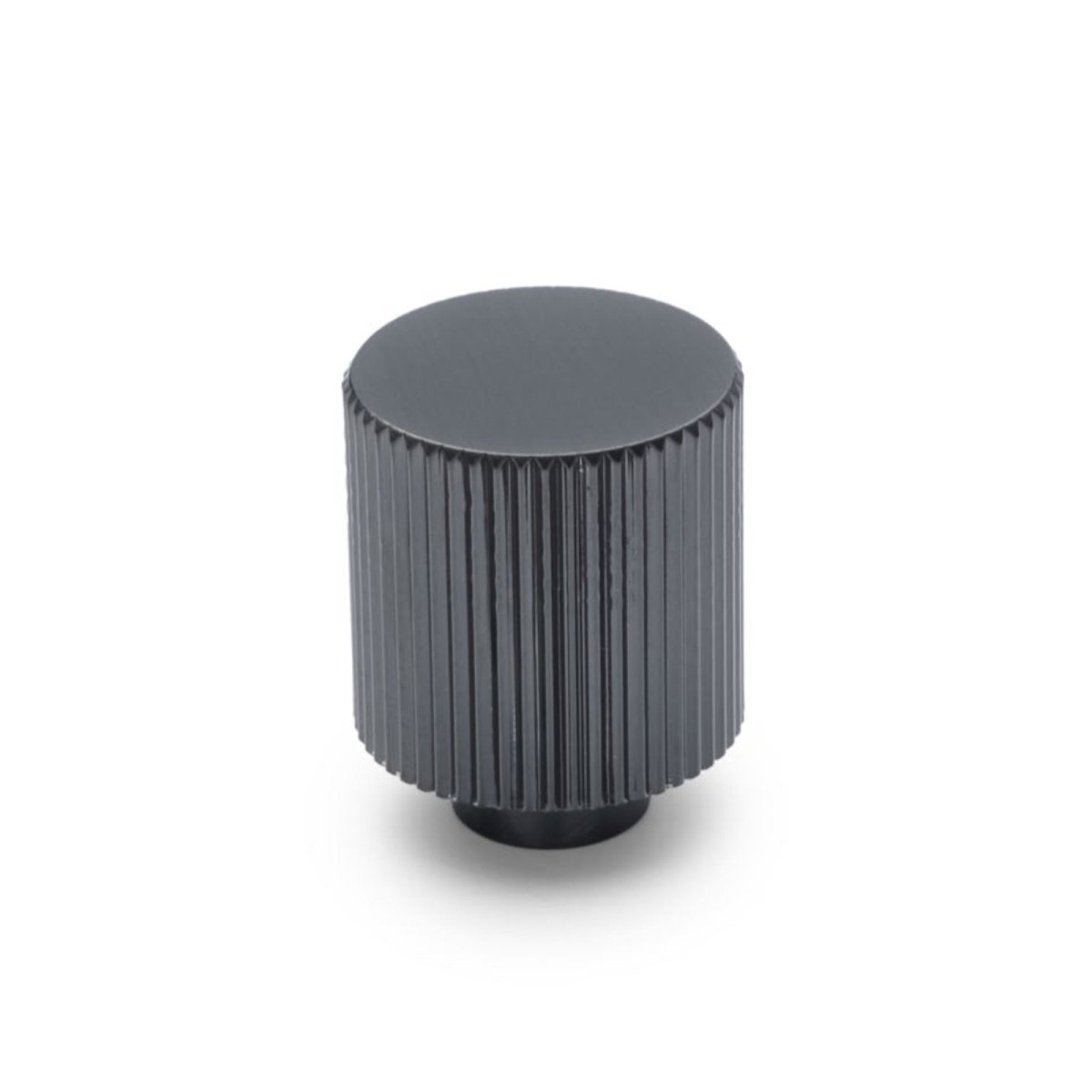 Gunmetal Fluted Knob - Rhea - Entry - Point - CABRHE20GM - Manovella