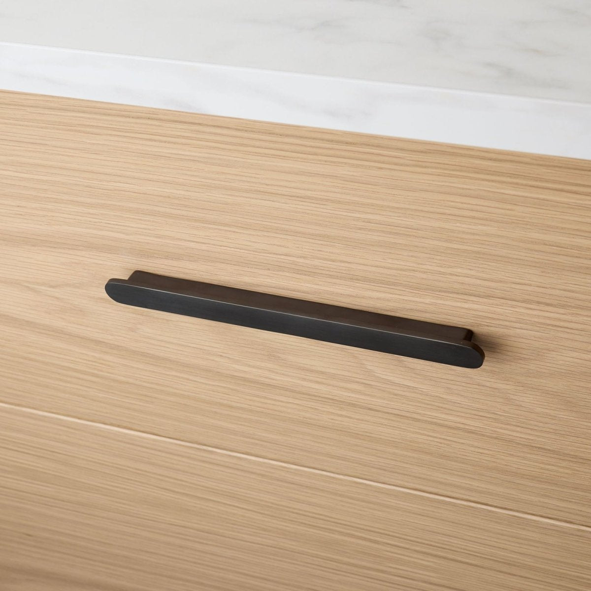 Gunmetal Oval Profile Cabinet Pull - Imogen - Entry - Point - CABIMO220GM - Manovella