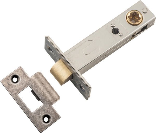 Hard Sprung Split Cam Tube Latch By Iver - Entry Point - Iver - Distressed Nickel - Tube Latches & Bolts