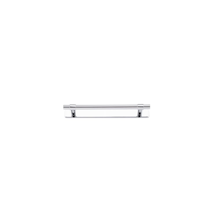 Helsinki Cabinet Pull with Backplate - Entry Point - Iver - Polished Chrome - Cabinet Pulls