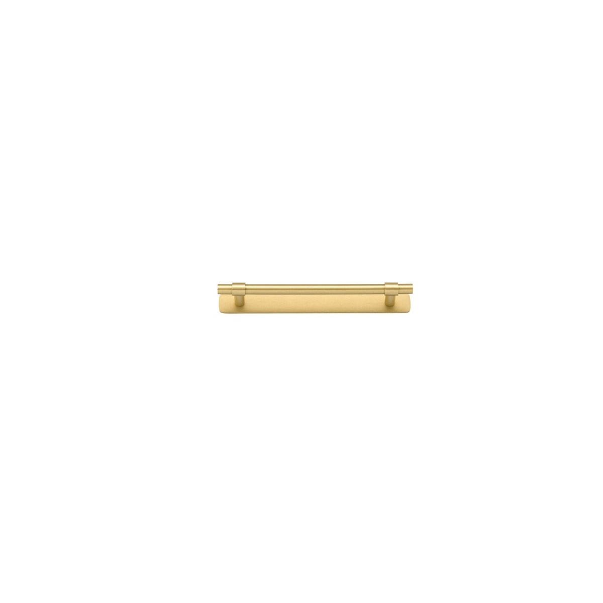 Helsinki Cabinet Pull with Backplate - Entry Point - Iver - Brushed Gold PVD - Cabinet Pulls