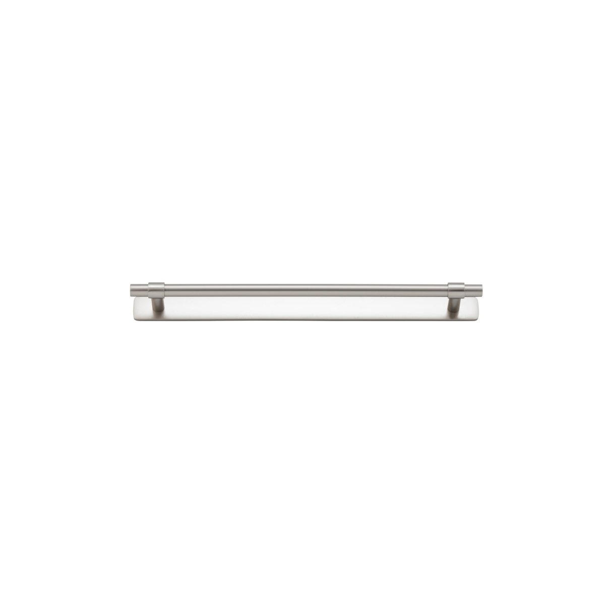 Helsinki Cabinet Pull with Backplate - Entry Point - Iver - Satin Nickel - Cabinet Pulls