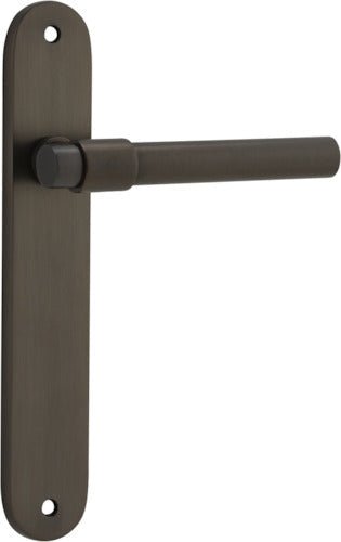 Helsinki Lever - Oval Backplate - Entry Point - Iver - Signature Brass - Door Levers