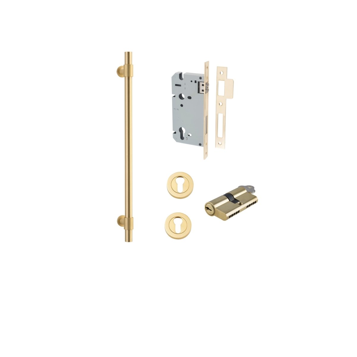 IVER Helsinki Solid Brass Pull Handles – Multiple Finishes Available - Entry - Point - 17147KENTR60KK - Iver