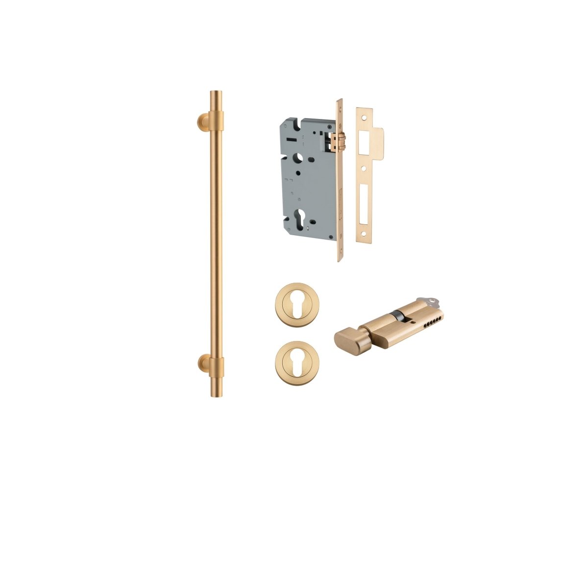 IVER Helsinki Solid Brass Pull Handles – Multiple Finishes Available - Entry - Point - 20707KENTR60KT - Iver