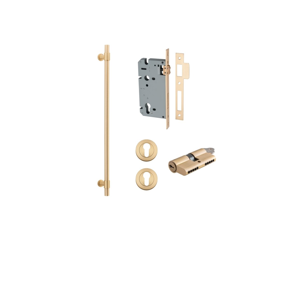 IVER Helsinki Solid Brass Pull Handles – Multiple Finishes Available - Entry - Point - 20718KENTR60KK - Iver