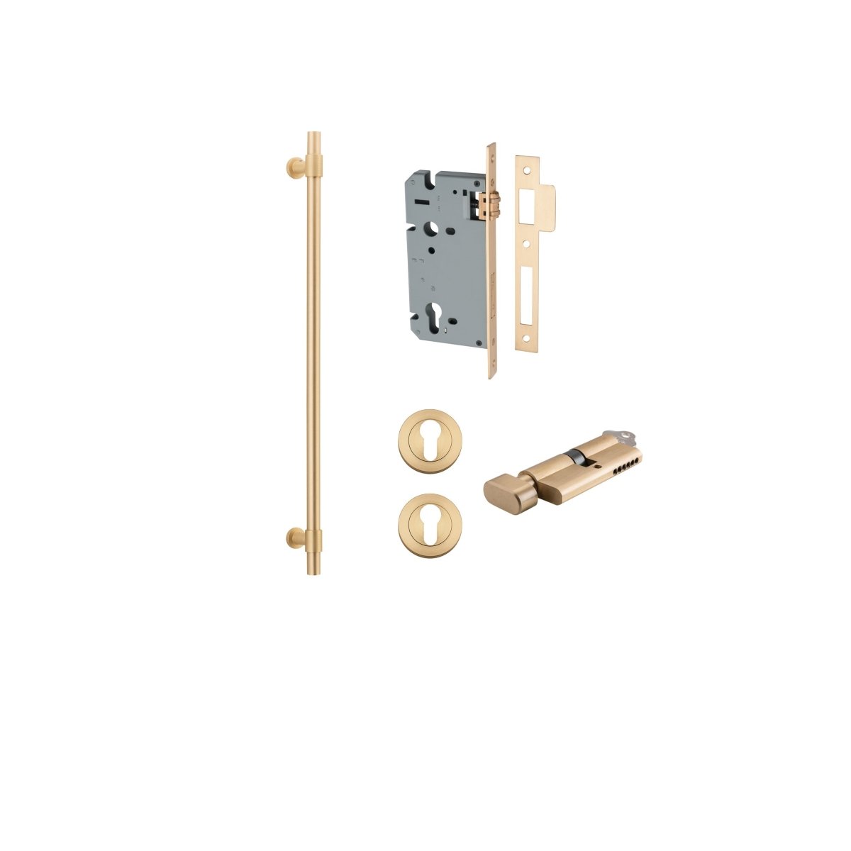 IVER Helsinki Solid Brass Pull Handles – Multiple Finishes Available - Entry - Point - 20718KENTR60KT - Iver