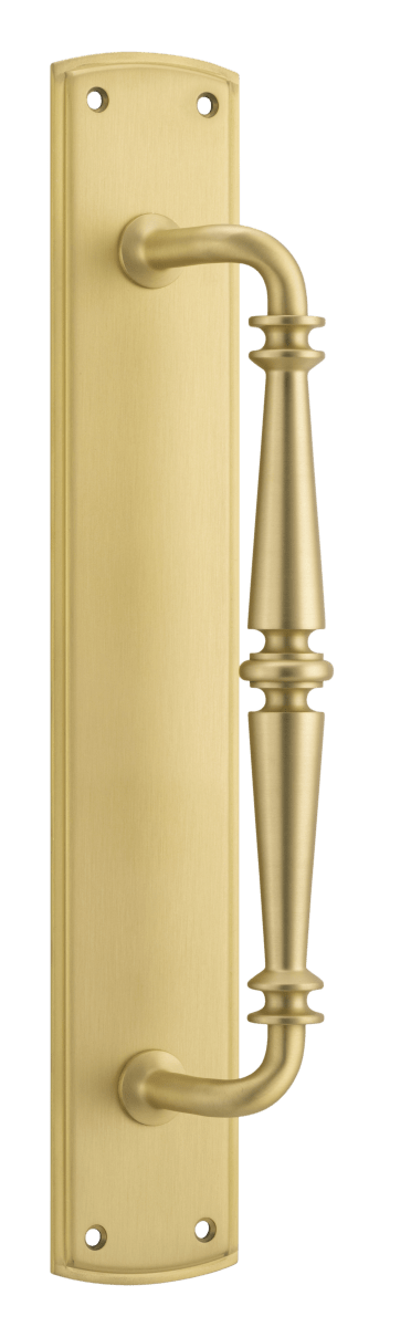 IVER Sarlat Pull Handle on Backplate – Multiple Finishes Available (Individual) - Entry - Point - 17100 - Iver