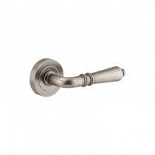 IVER Sarlat Solid Brass Round Rose Door Handle – Multiple Finishes Available - Entry - Point - 9207 - Iver