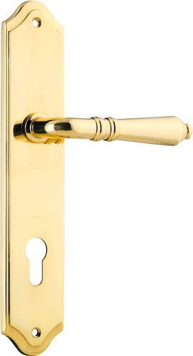 IVER Sarlat Solid Brass Shouldered Door Handle – Multiple Finishes Available - Entry - Point - 10212E85 - Iver