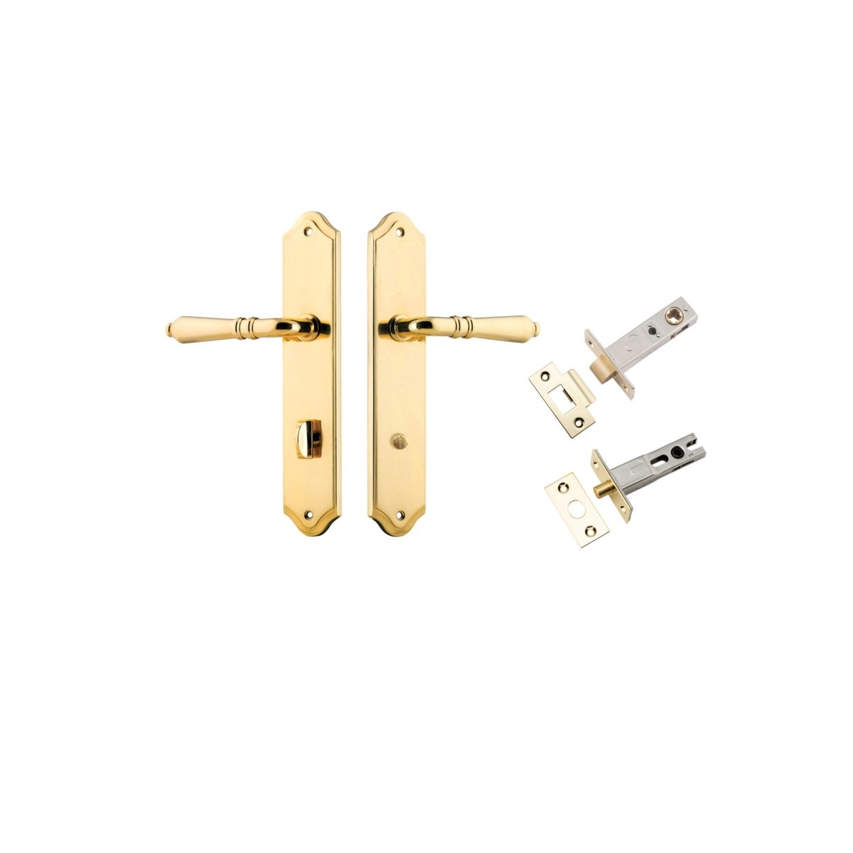 IVER Sarlat Solid Brass Shouldered Door Handle – Multiple Finishes Available - Entry - Point - 10212KPRIV60 - Iver