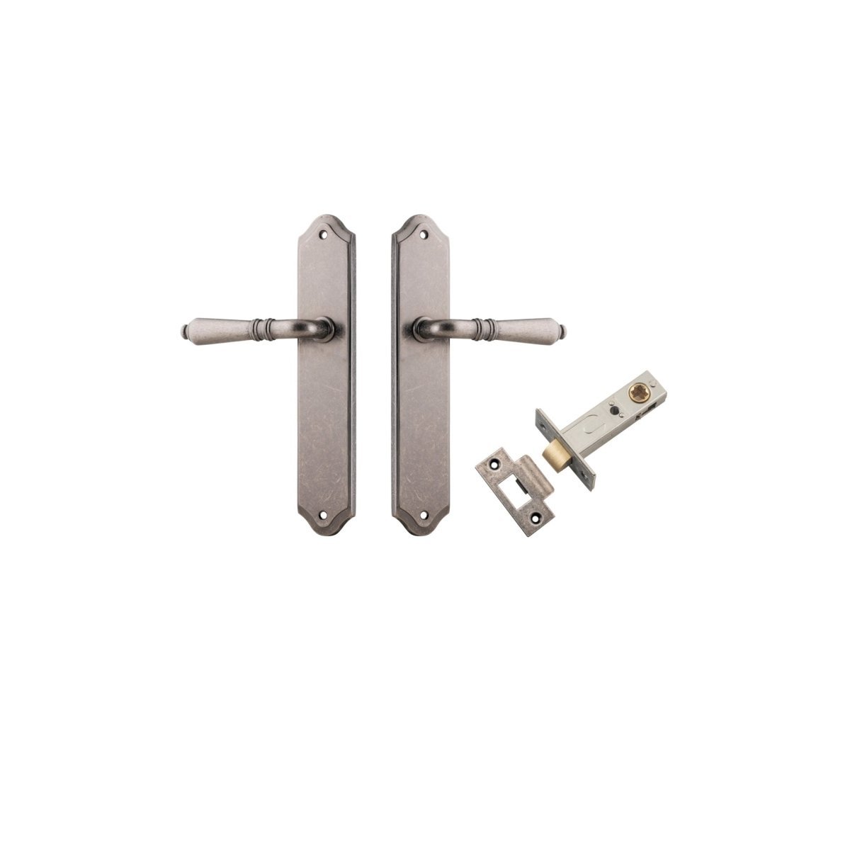 IVER Sarlat Solid Brass Shouldered Door Handle – Multiple Finishes Available - Entry - Point - 13712KPASS60 - Iver