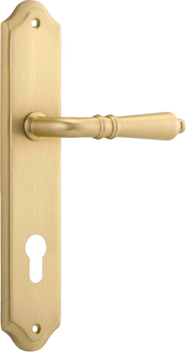 IVER Sarlat Solid Brass Shouldered Door Handle – Multiple Finishes Available - Entry - Point - 16212E85 - Iver