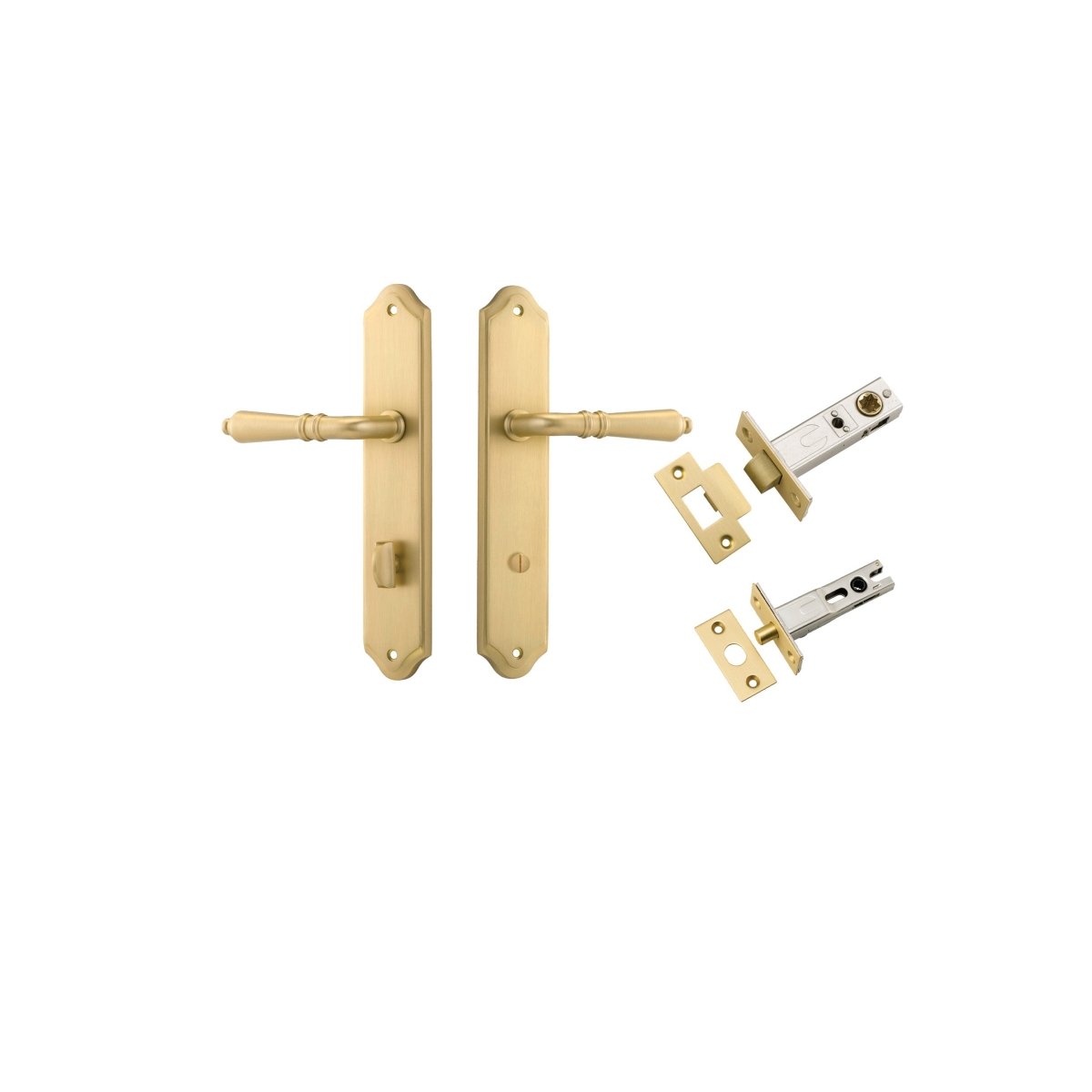 IVER Sarlat Solid Brass Shouldered Door Handle – Multiple Finishes Available - Entry - Point - 16212KPRIV60 - Iver