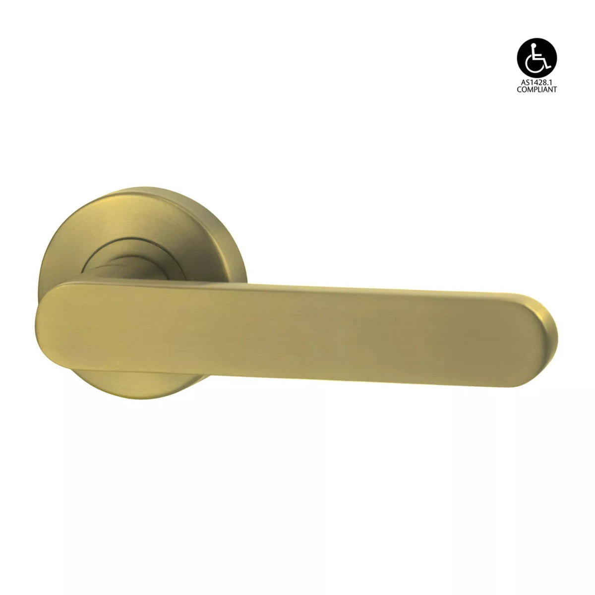 Lockwood Vivid Collection Lever 3 - Satin Brass - Entry - Point - VIV1/V3SBPVD - Lockwood