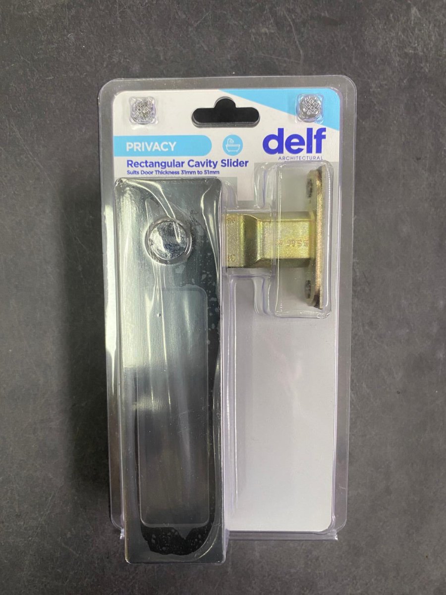 Matt Black Cavity Slider Sets by Delf - Entry - Point - VCRECT805MB - Delf