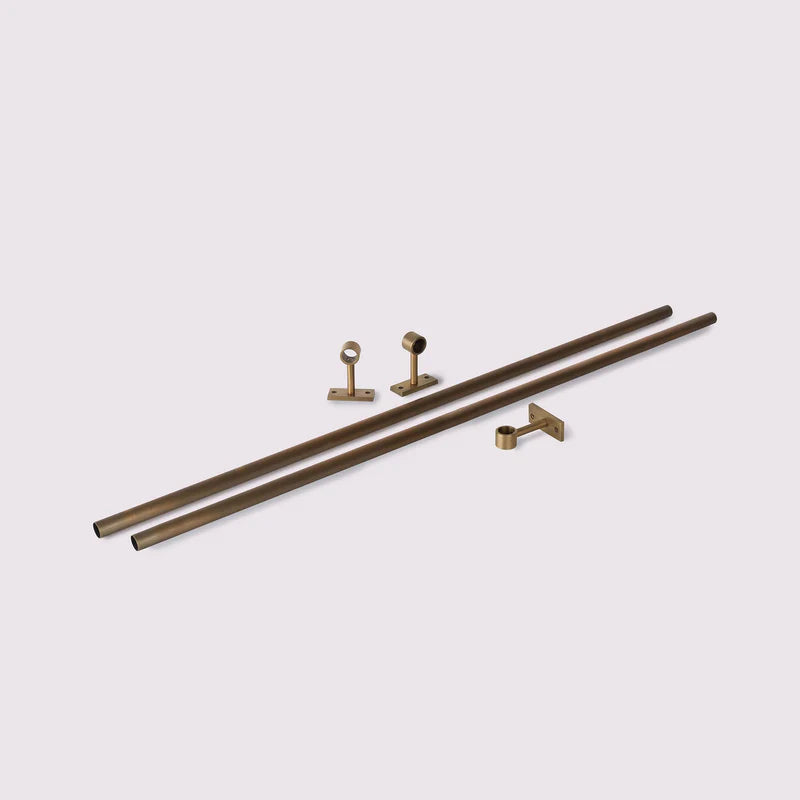 Utility Rail Extension Pack - 900mm Acid Washed Brass