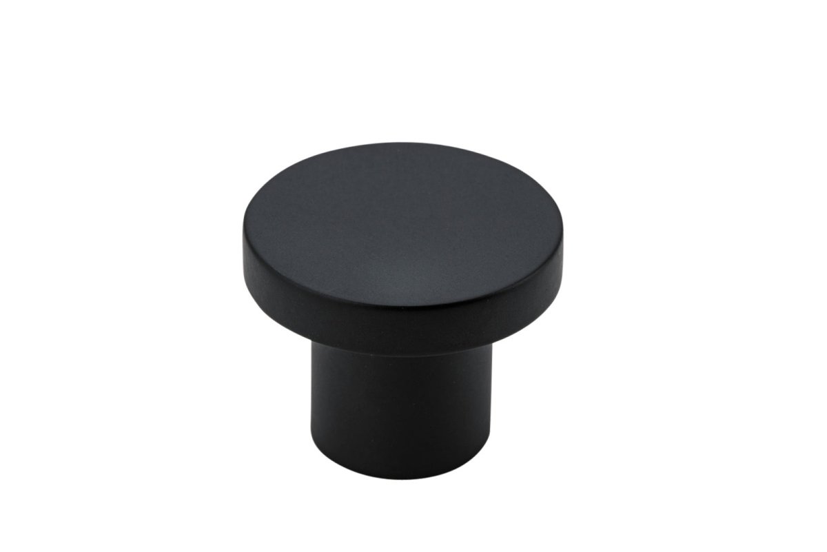 Osaka Cabinet Knob - Entry Point - Iver - Matt Black - Cupboard Knobs