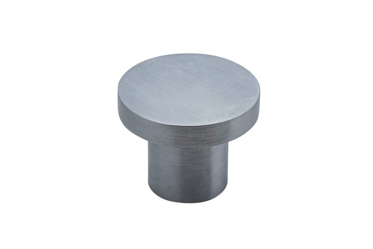 Osaka Cabinet Knob - Entry Point - Iver - Brushed Chrome - Cupboard Knobs