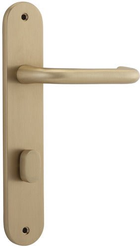 Oslo Oval DDA Compliant - Entry Point - Iver - Distressed Nickel - Door Levers