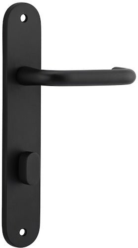 Oslo Oval DDA Compliant - Entry Point - Iver - Distressed Nickel - Door Levers