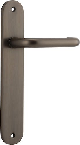 Oslo Oval DDA Compliant - Entry Point - Iver - Signature Brass - Door Levers