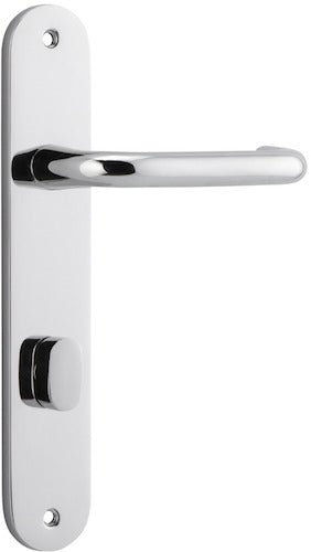 Oslo Oval DDA Compliant - Entry Point - Iver - Distressed Nickel - Door Levers