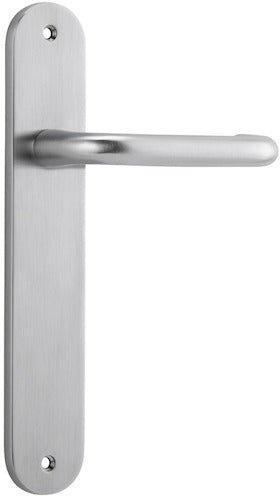 Oslo Oval DDA Compliant - Entry Point - Iver - Brushed Chrome - Door Levers