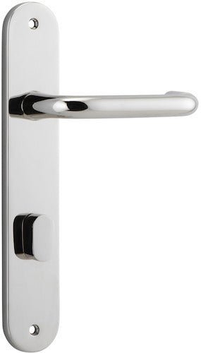 Oslo Oval DDA Compliant - Entry Point - Iver - Polished Nickel - Door Levers