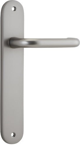 Oslo Oval DDA Compliant - Entry Point - Iver - Satin Nickel - Door Levers