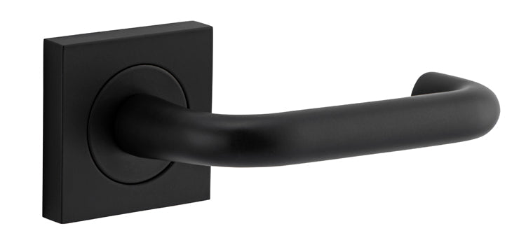 Oslo Square DDA Compliant - Entry Point - Iver - Matt Black - Door Levers