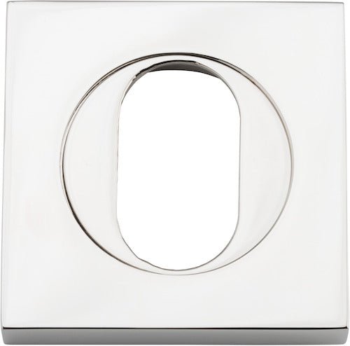 Oval Escutcheon - Square - Entry Point - Iver - Polished Nickel - Escutcheons