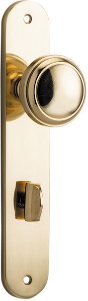 Paddington Knob - Oval Backplate - Entry - Point - 10332P85 - Iver