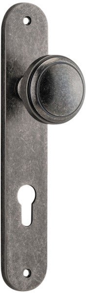 Paddington Knob - Oval Backplate - Entry - Point - 13832E85 - Iver