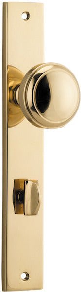 Paddington Knob - Rectangular Backplate - Entry - Point - 10320P85 - Iver