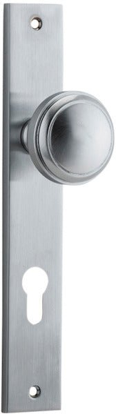 Paddington Knob - Rectangular Backplate - Entry - Point - 12320E85 - Iver