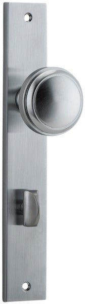 Paddington Knob - Rectangular Backplate - Entry - Point - 12320P85 - Iver