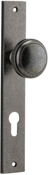 Paddington Knob - Rectangular Backplate - Entry - Point - 13820E85 - Iver