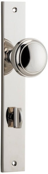 Paddington Knob - Rectangular Backplate - Entry - Point - 14320P85 - Iver