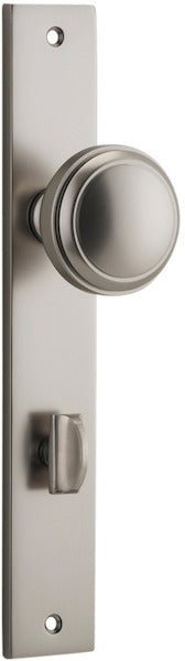 Paddington Knob - Rectangular Backplate - Entry - Point - 14820P85 - Iver