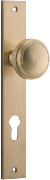 Paddington Knob - Rectangular Backplate - Entry - Point - 15320E85 - Iver