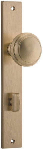 Paddington Knob - Rectangular Backplate - Entry - Point - 15320P85 - Iver